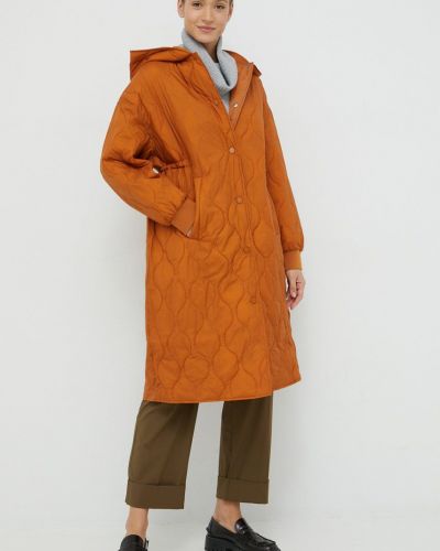 Oversized rövid kabát United Colors Of Benetton narancsszínű