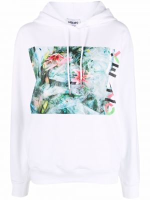 Abstrakter hoodie mit print Kenzo weiß