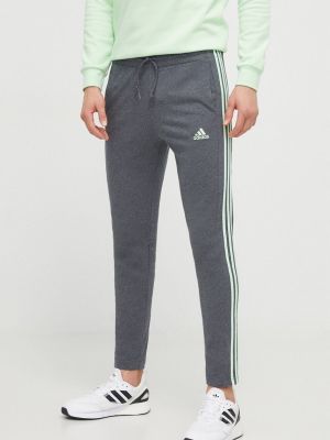 Однотонные спортивные штаны Adidas серые