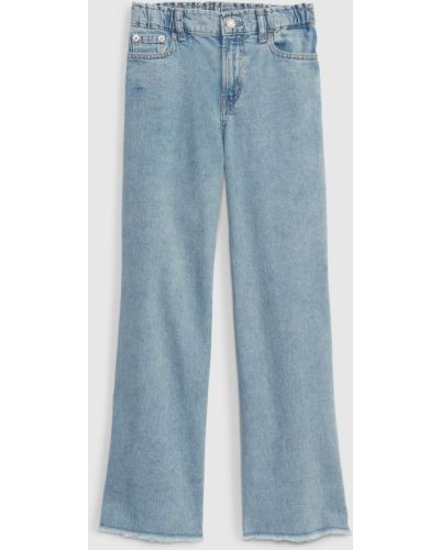 Широкие джинсы с завышенной талией Gap, синие