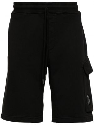 Bombažne kratke hlače C.p. Company črna