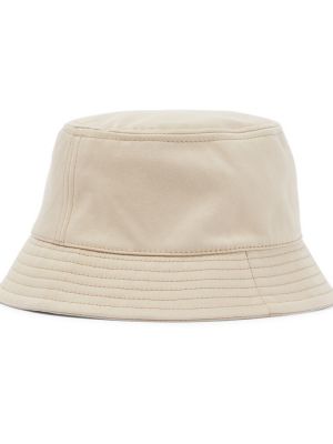 Bavlněný klobouk Isabel Marant bílý