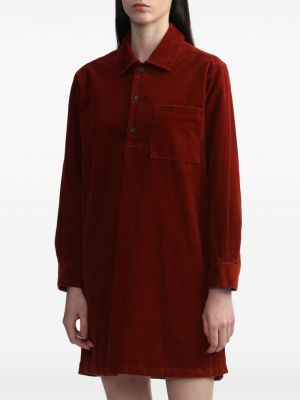 Marškiniai kordinis velvetas A.p.c. raudona