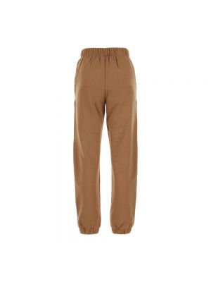 Pantalones de chándal de algodón The Attico marrón