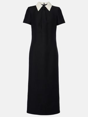 Μίντι φόρεμα Valentino μαύρο