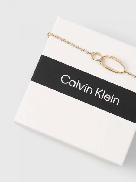 Ogrlica Calvin Klein zlatna