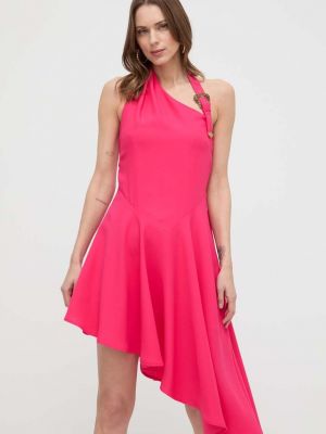 Różowa sukienka mini Versace Jeans Couture