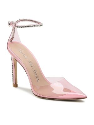 Pamučne sandale Stuart Weitzman ružičasta