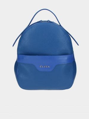 Kožený batoh Elega modrý