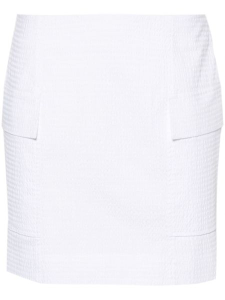 Bavlněné mini sukně Claudie Pierlot bílé