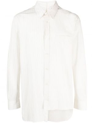 Асиметрична риза на райета Lanvin бяло