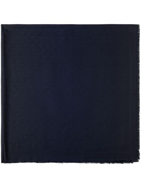 Jacquard schal Prada blau