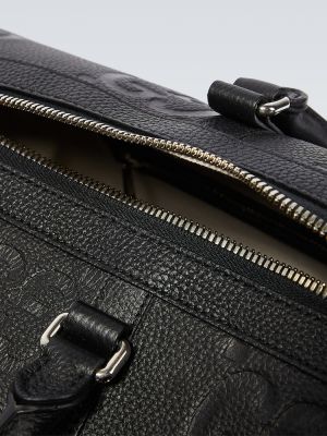Iš natūralios odos kelioninis krepšys Gucci juoda