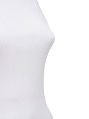 Top di cotone in jersey Anine Bing bianco