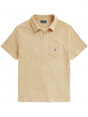 Pletena bombažna polo majica z vezenjem Polo Ralph Lauren