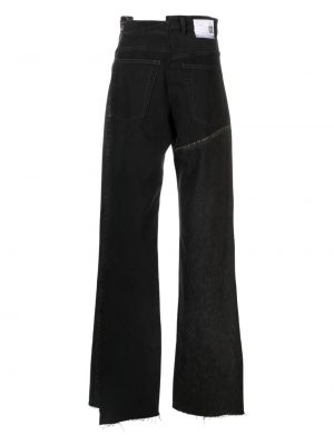 High waist straight jeans Maison Mihara Yasuhiro schwarz