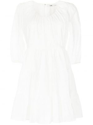Памучна мини рокля B+ab бяло