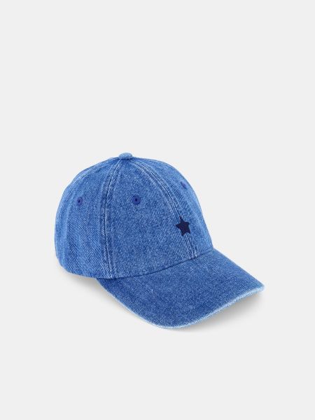 Gorra de algodón Levi's azul