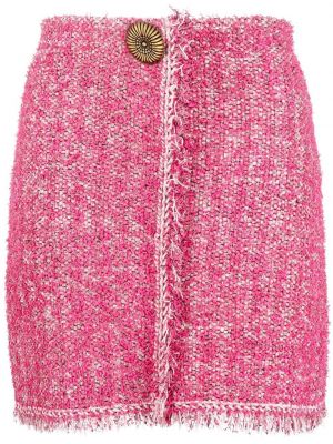 Bavlněné přiléhavé midi sukně Lanvin - růžová