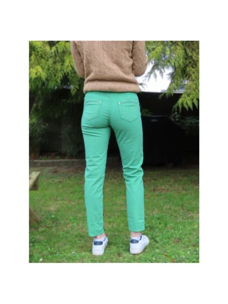 Pantalones a rayas Islow verde