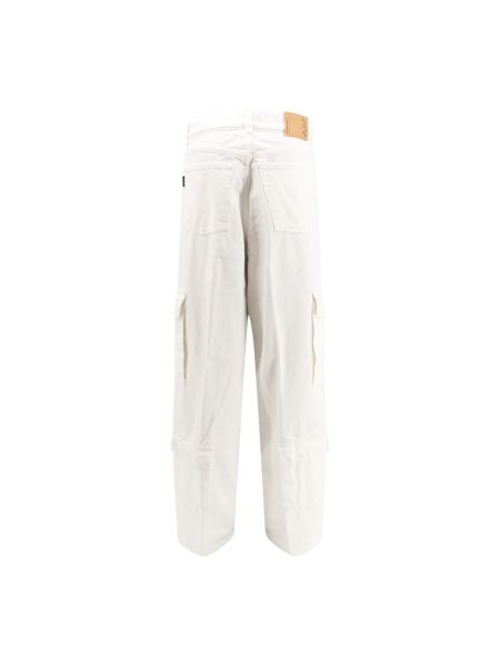 Pantalones con cremallera de algodón Haikure blanco