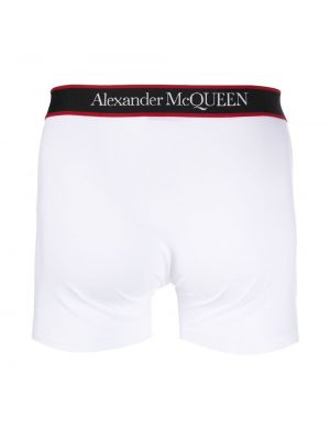 Bavlněné boxerky Alexander Mcqueen bílé
