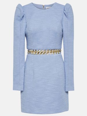Mini šaty s dlouhými rukávy Rebecca Vallance modré