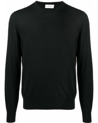 Jersey de tela jersey de cuello redondo Ballantyne negro