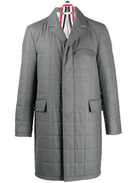 Péřový kabát Thom Browne šedý