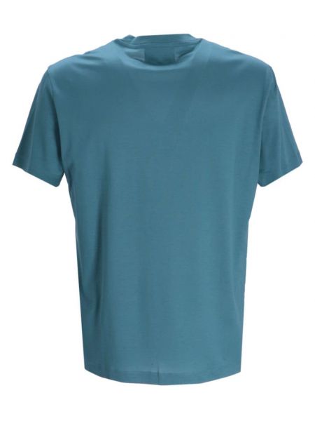 Raštuotas marškinėliai Emporio Armani mėlyna