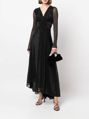 Sukienka wieczorowa z dekoltem w serek Talbot Runhof czarna