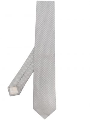Jacquard selyem nyakkendő D4.0 szürke