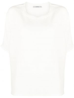 Oversize ленена тениска Dusan бяло