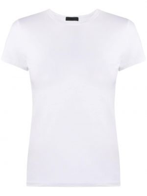 Koszulka bawełniane z krótkim rękawem z okrągłym dekoltem Atm Anthony Thomas Melillo - biały