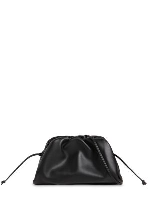 Δερμάτινη δερμάτινη τσάντα ώμου Bottega Veneta μαύρο