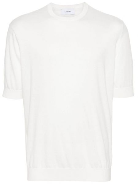 Pletené tričko Lardini bílé
