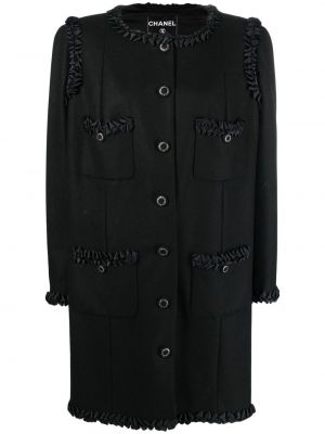 Długi płaszcz Chanel Pre-owned - Сzarny