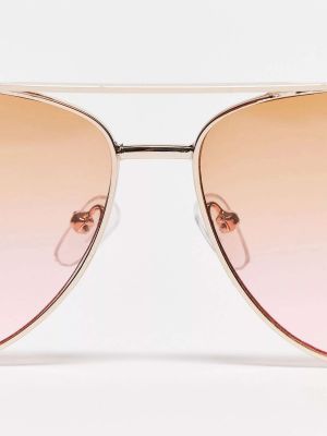 Очки солнцезащитные из розового золота South Beach розовые