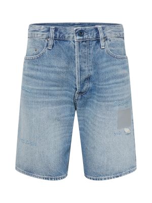 Shorts en jean à motif étoile G-star Raw bleu