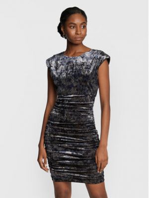 Guess Koktejlové šaty Charlie W1BK19 KATV1 Šedá Slim Fit