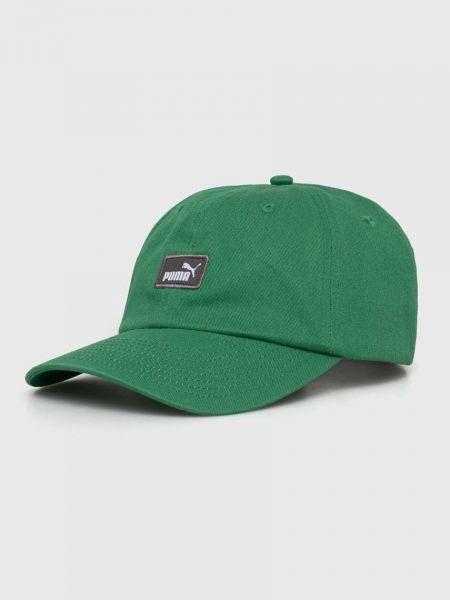 Bombažna kapa Puma zelena
