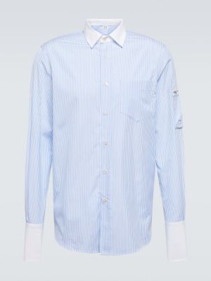 Dryžuota medvilninė marškiniai Winnie New York mėlyna