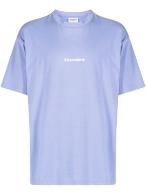 Tryckt t-shirt Chocoolate lila