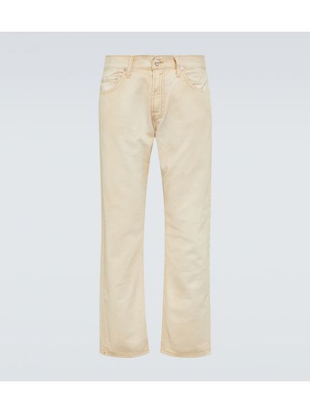 Pantalones slim fit de algodón Notsonormal blanco