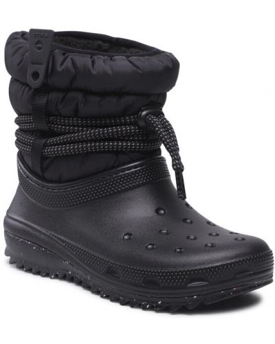 Cizme de zăpadă Crocs negru