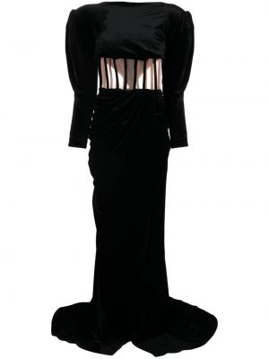 Aksamitna sukienka wieczorowa Ana Radu czarna