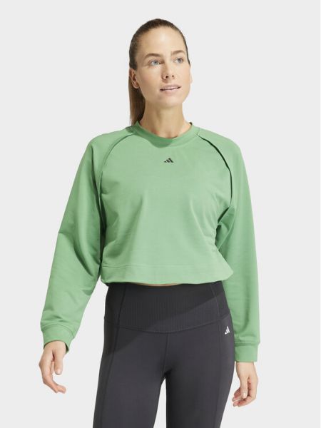 Mikina relaxed fit Adidas zelená
