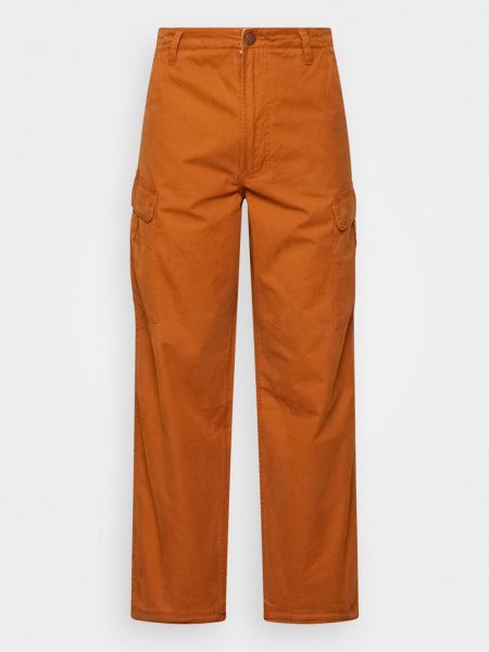 Spodnie cargo Wrangler pomarańczowe