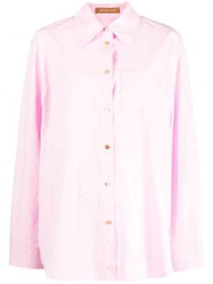 Hemd mit geknöpfter Rejina Pyo pink