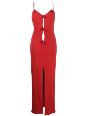 Večerní šaty s aplikacemi Magda Butrym červené
